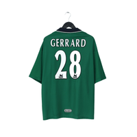 1999/00 Gerrard #28 Liverpool Vintage Reebok Away Football Shirt (46/48) XXL