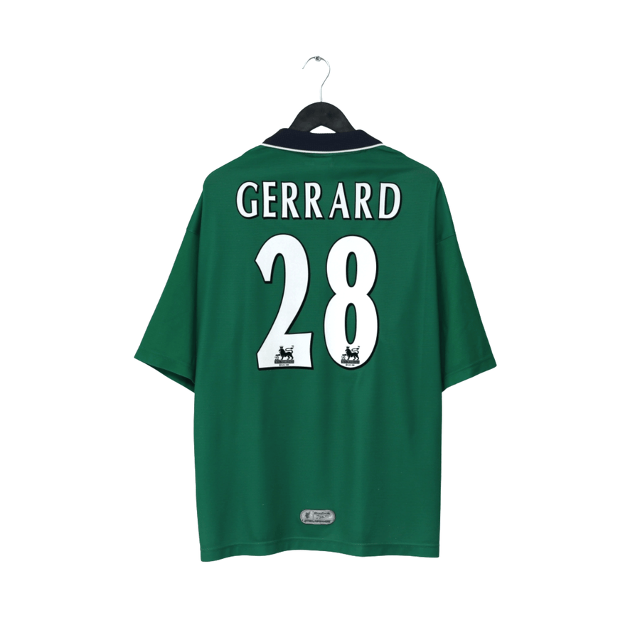 1999/00 Gerrard #28 Liverpool Vintage Reebok Away Football Shirt (46/48) XXL