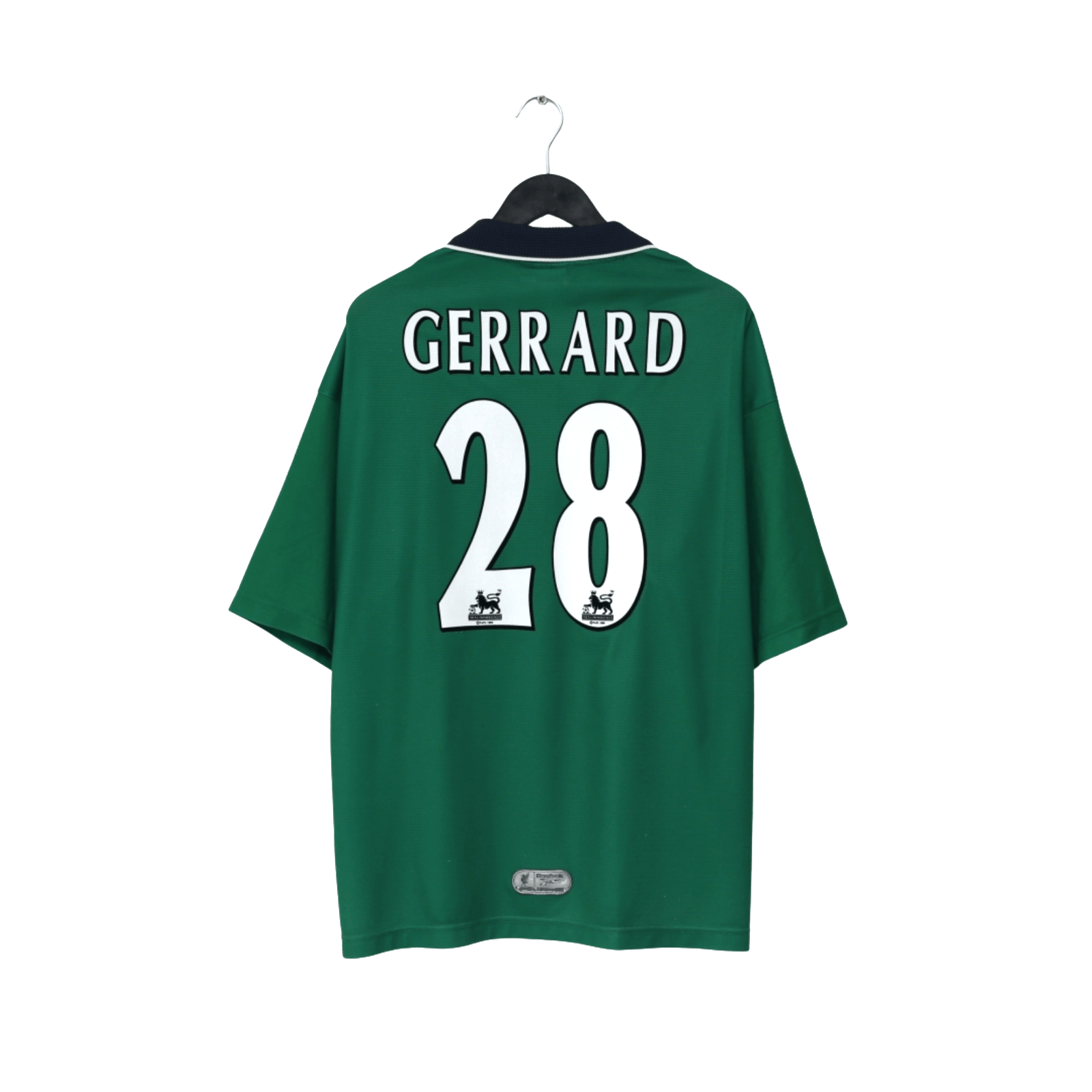 1999/00 Gerrard #28 Liverpool Vintage Reebok Away Football Shirt (46/48) XXL