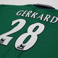 1999/00 Gerrard #28 Liverpool Vintage Reebok Away Football Shirt (46/48) XXL