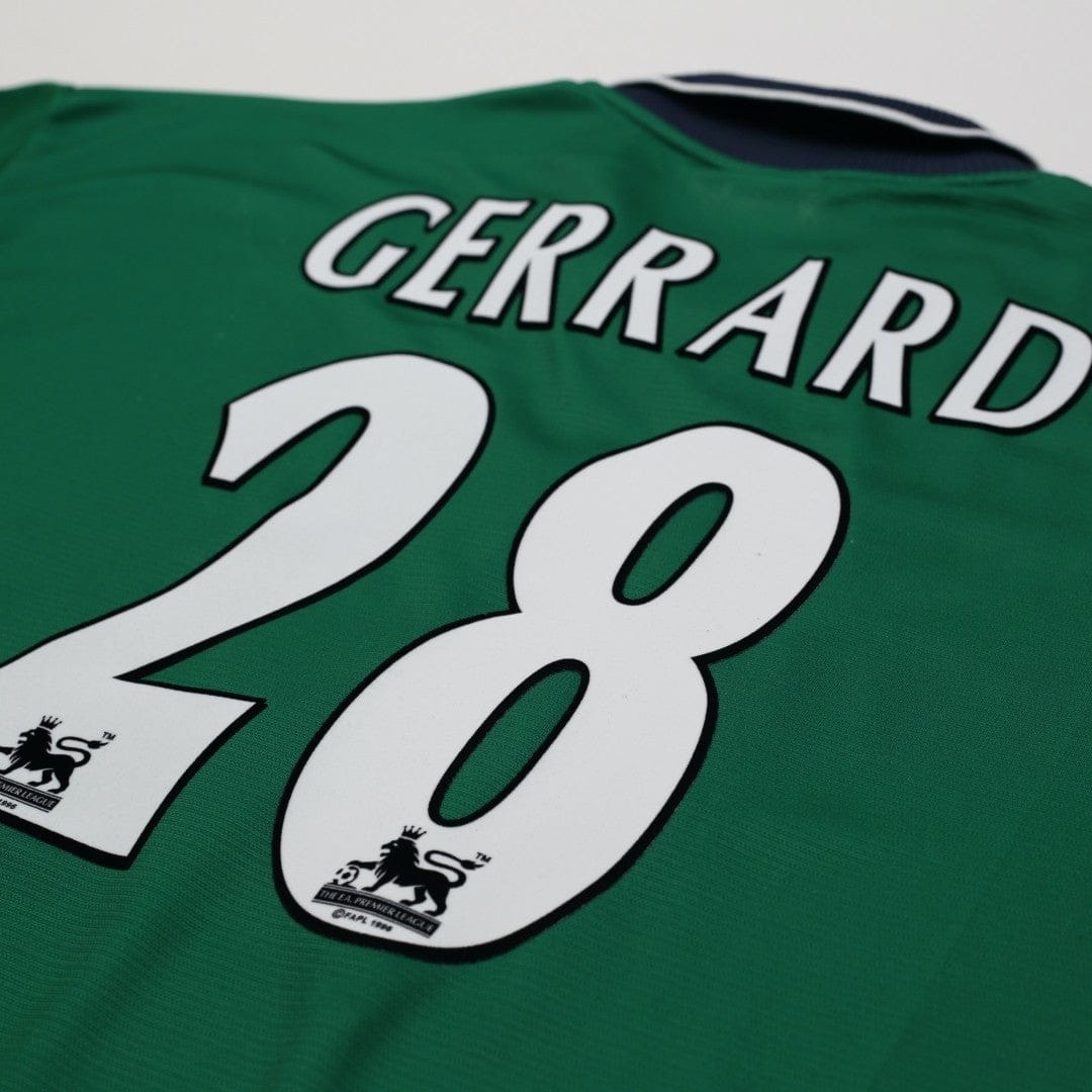 1999/00 Gerrard #28 Liverpool Vintage Reebok Away Football Shirt (46/48) XXL