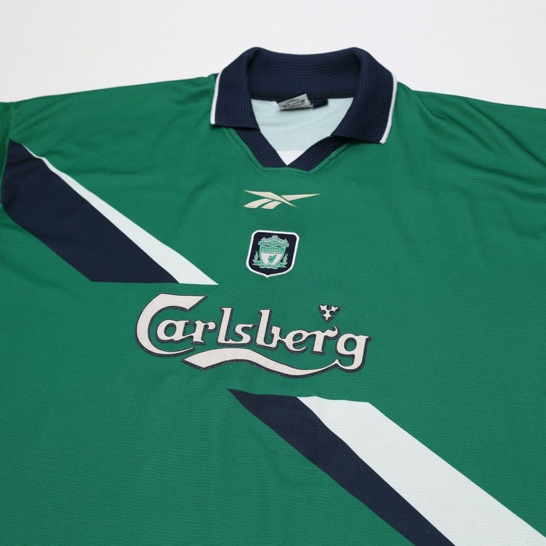 1999/00 Gerrard #28 Liverpool Vintage Reebok Away Football Shirt (46/48) XXL