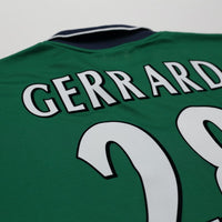 1999/00 Gerrard #28 Liverpool Vintage Reebok Away Football Shirt (46/48) XXL