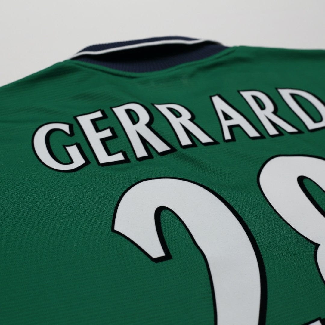 1999/00 Gerrard #28 Liverpool Vintage Reebok Away Football Shirt (46/48) XXL