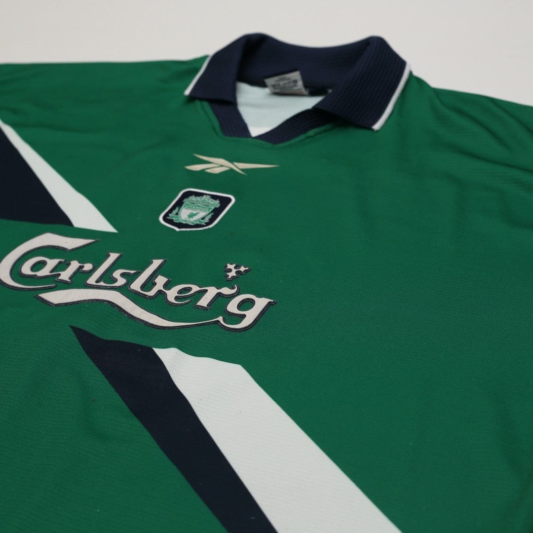 1999/00 Gerrard #28 Liverpool Vintage Reebok Away Football Shirt (46/48) XXL