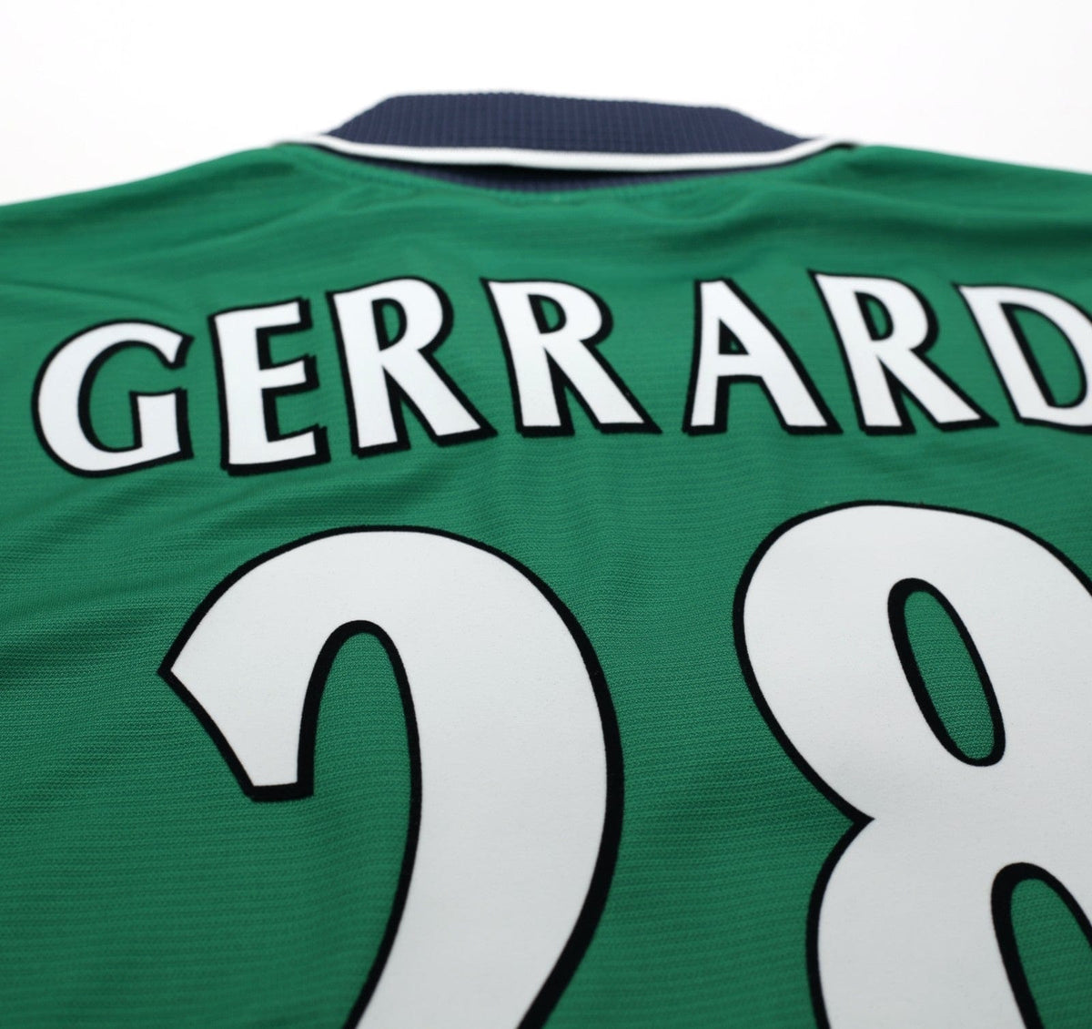 1999/00 GERRARD #28 Liverpool Vintage Reebok Away Football Shirt (M) 38/40