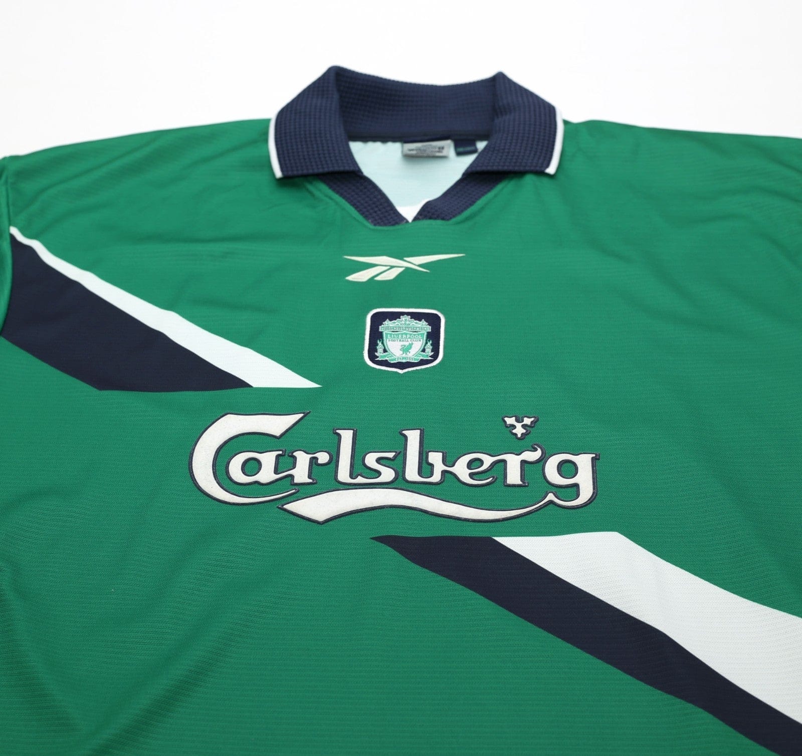 1999/00 GERRARD #28 Liverpool Vintage Reebok Away Football Shirt (M) 38/40