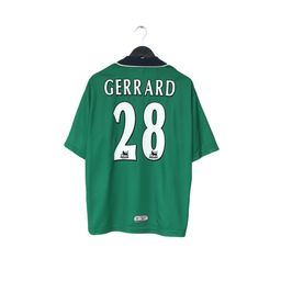 1999/00 GERRARD #28 Liverpool Vintage Reebok Away Football Shirt (M) 38/40