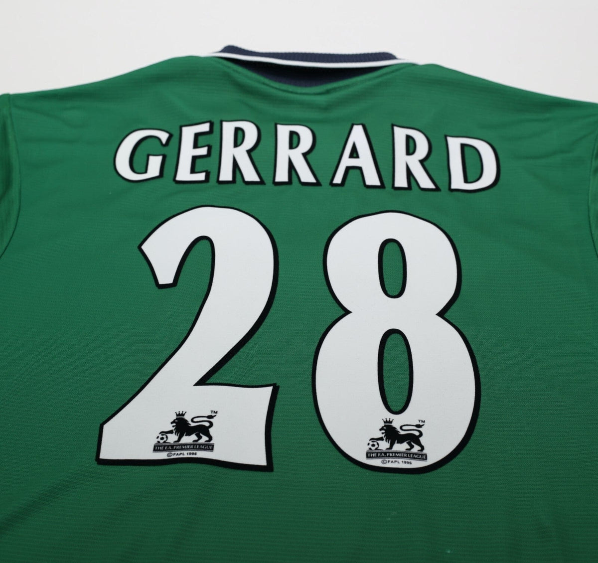 1999/00 GERRARD #28 Liverpool Vintage Reebok Away Football Shirt (S) 34/36