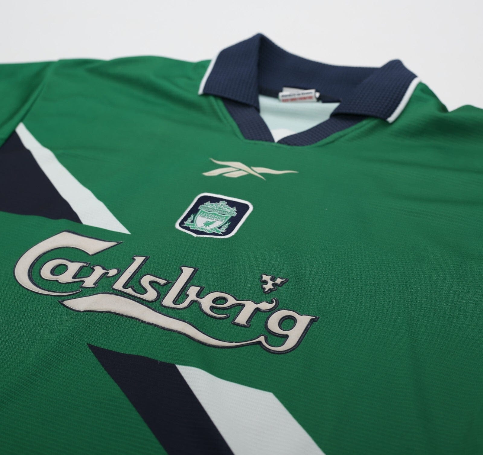 1999/00 GERRARD #28 Liverpool Vintage Reebok Away Football Shirt (S) 34/36