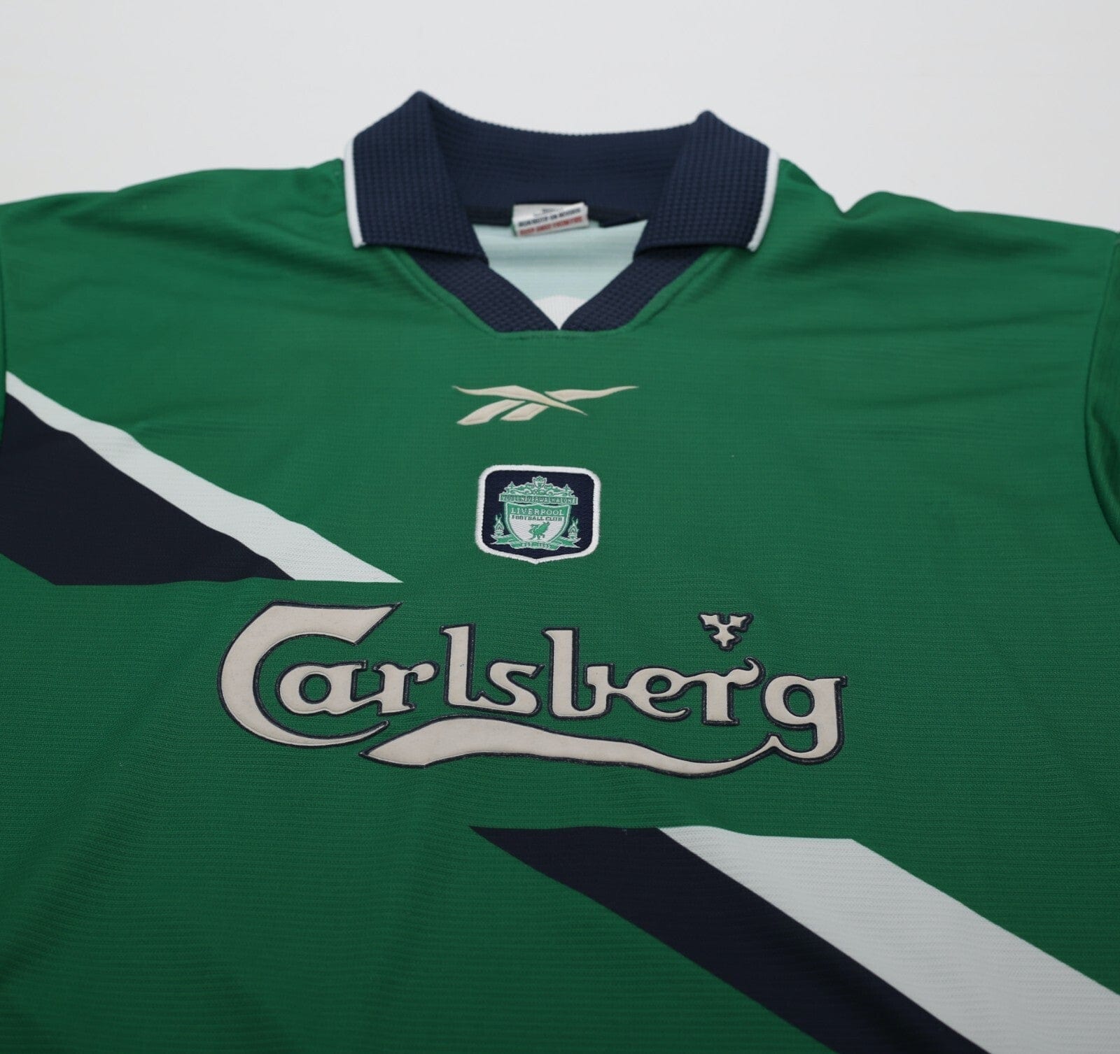 1999/00 GERRARD #28 Liverpool Vintage Reebok Away Football Shirt (S) 34/36