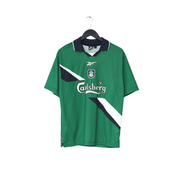 1999/00 GERRARD #28 Liverpool Vintage Reebok Away Football