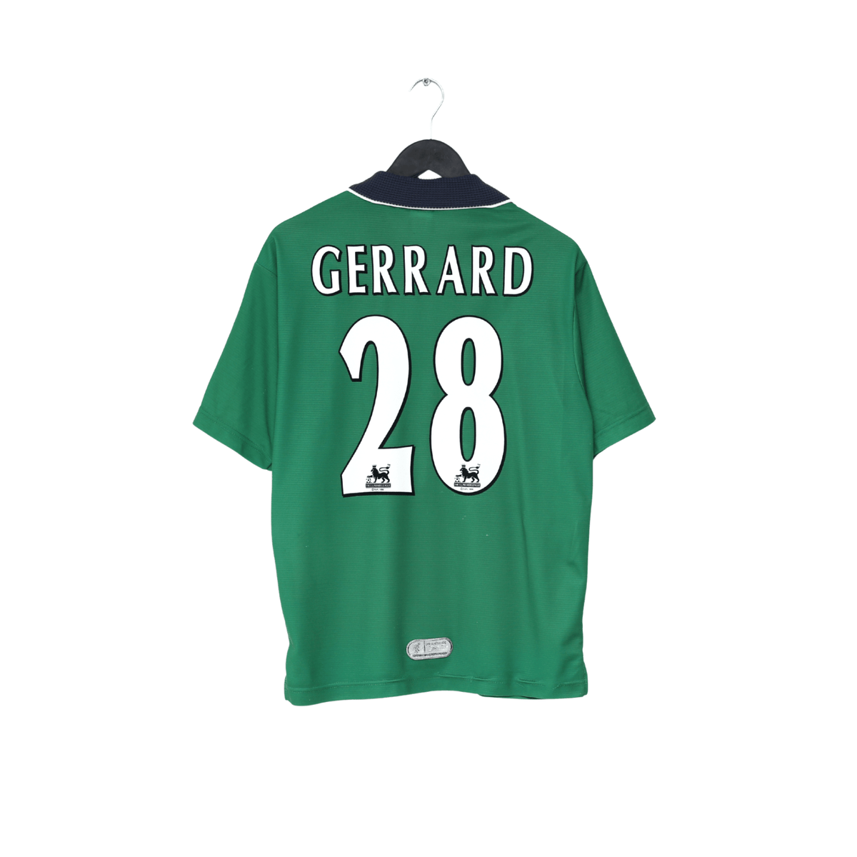 1999/00 GERRARD #28 Liverpool Vintage Reebok Away Football Shirt (S) 34/36