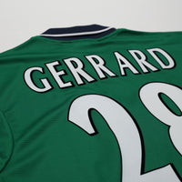 1999/00 Gerrard #28 Liverpool Vintage Reebok Away Football Shirt (S/M) 34/36