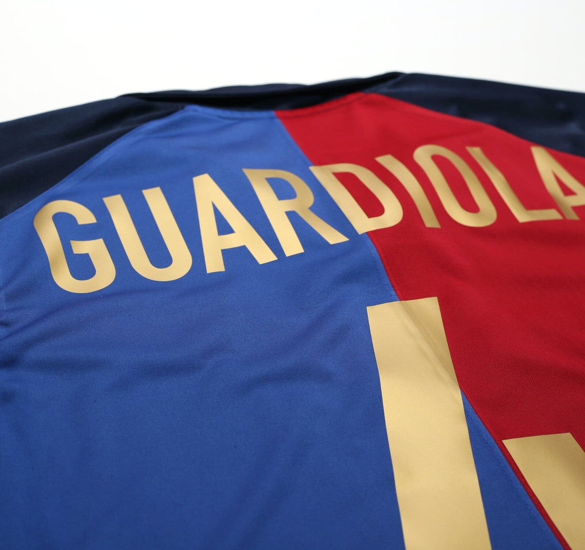 1999/00 GUARDIOLA #4 Barcelona Vintage Nike Centenary Home Football Shirt (L)