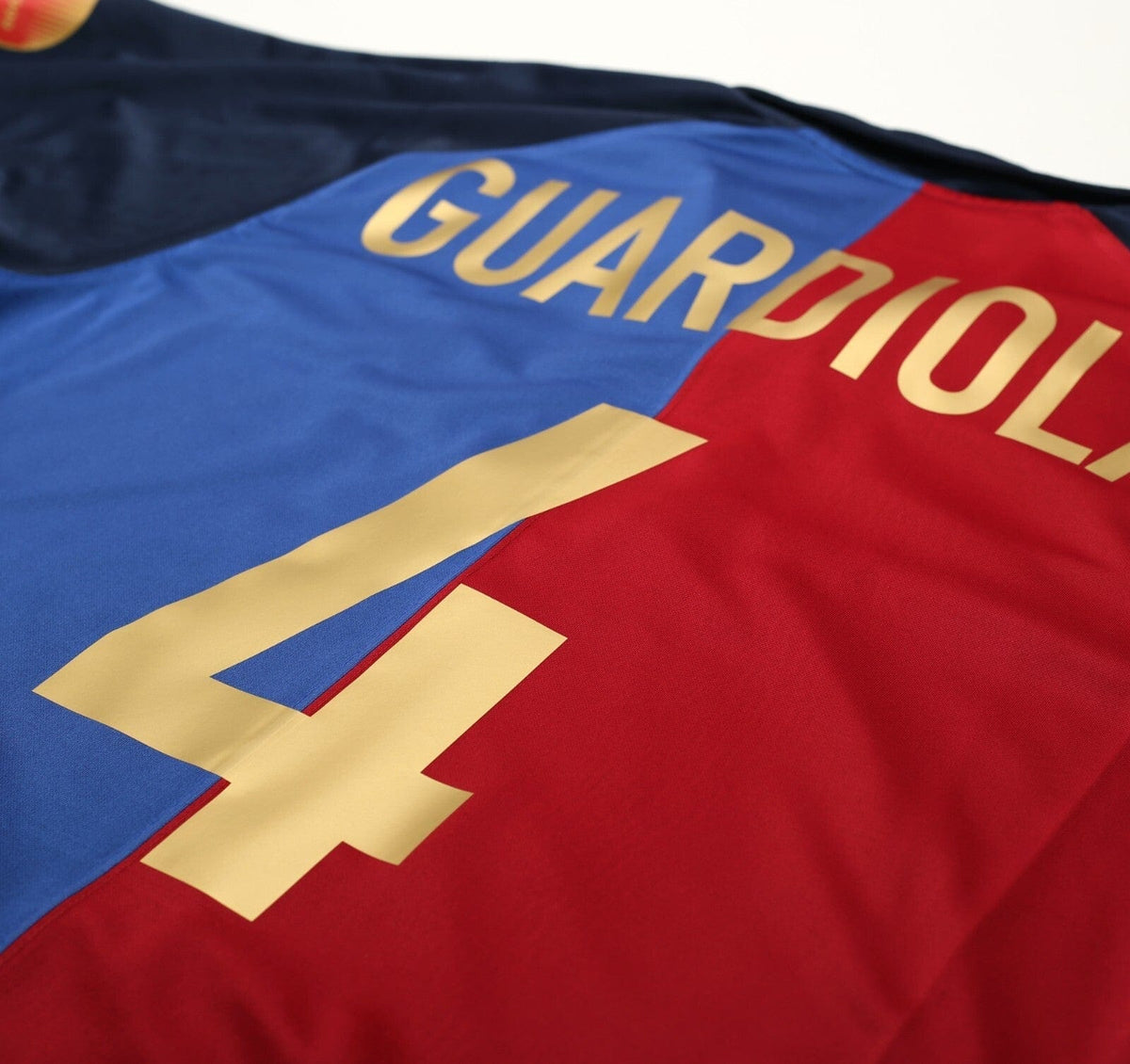 1999/00 GUARDIOLA #4 Barcelona Vintage Nike Centenary Home Football Shirt (L)