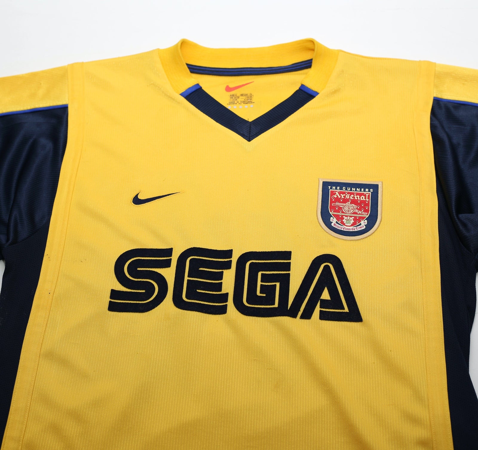 1999/00 HENRY #14 Arsenal Vintage Nike L/S Away Football Shirt (S)