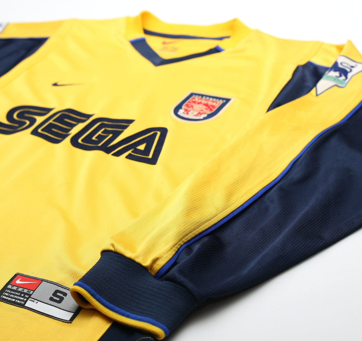 1999/00 HENRY #14 Arsenal Vintage Nike L/S Away Football Shirt (S)