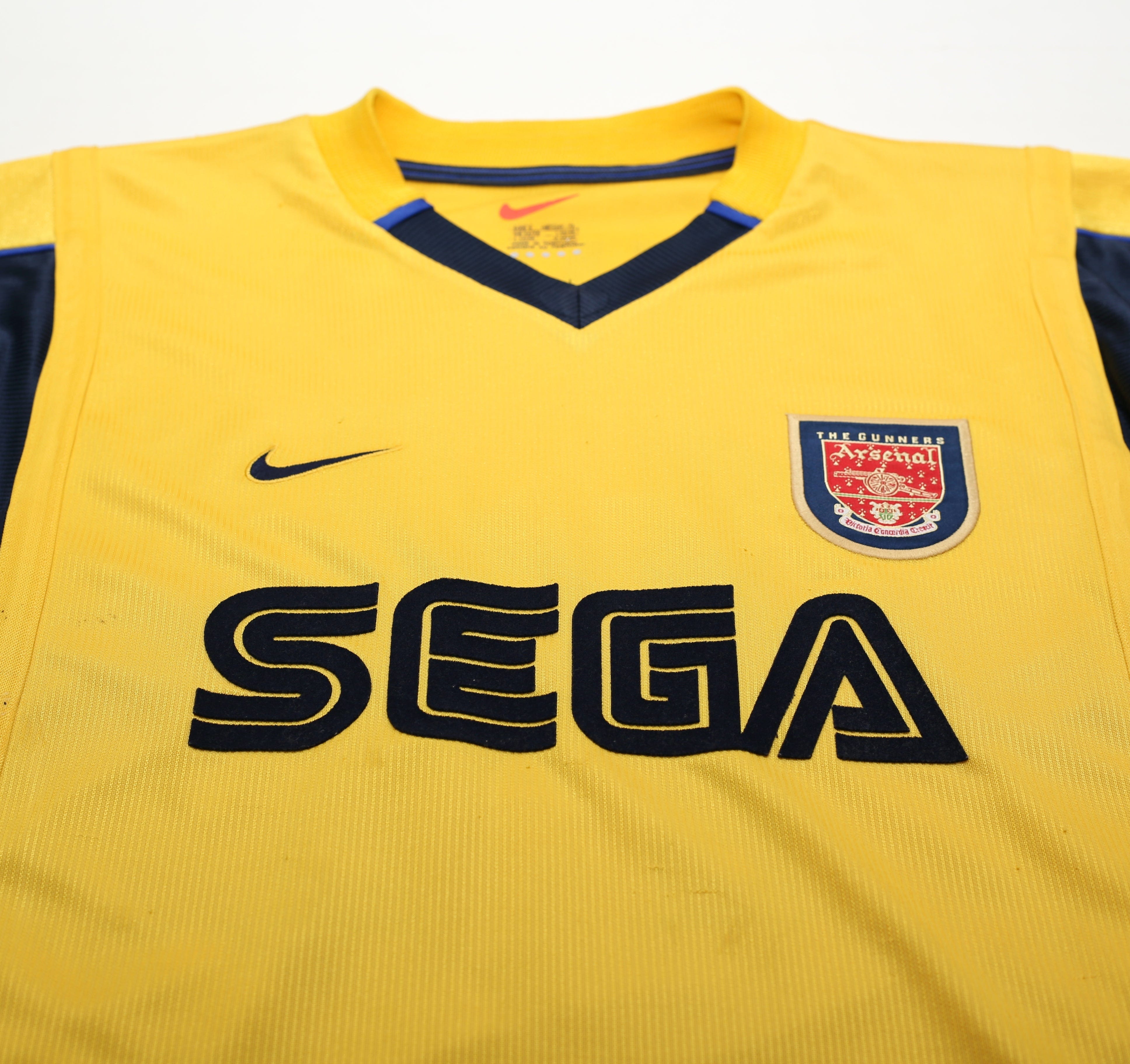 1999/00 HENRY #14 Arsenal Vintage Nike L/S Away Football Shirt (S)