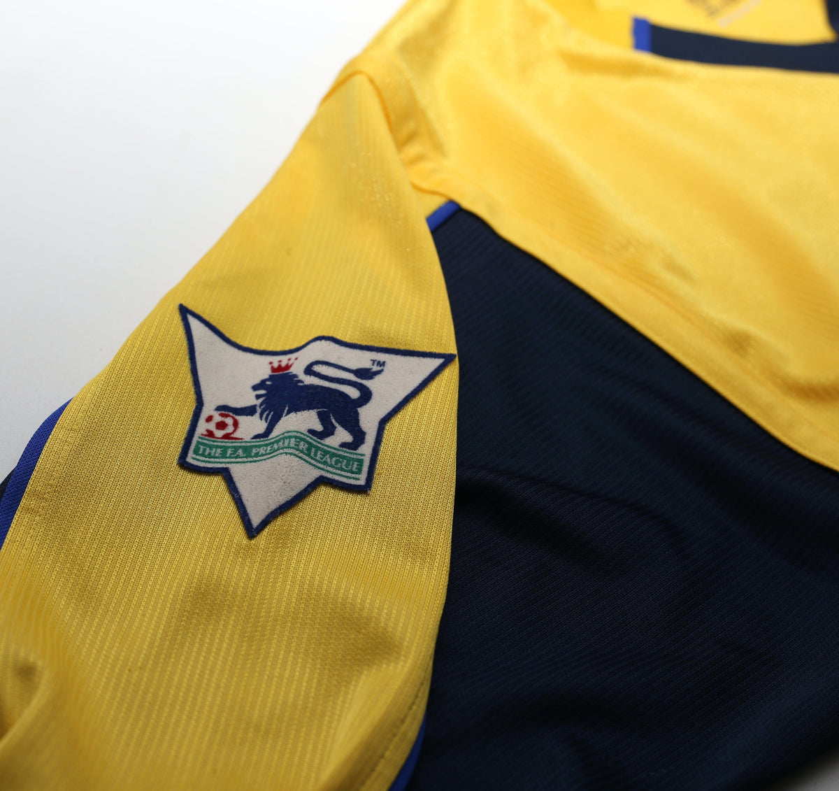 1999/00 HENRY #14 Arsenal Vintage Nike L/S Away Football Shirt (S)