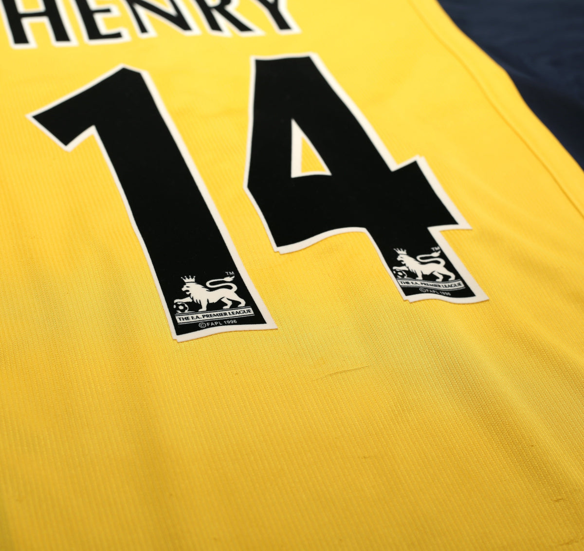 1999/00 HENRY #14 Arsenal Vintage Nike L/S Away Football Shirt (S)