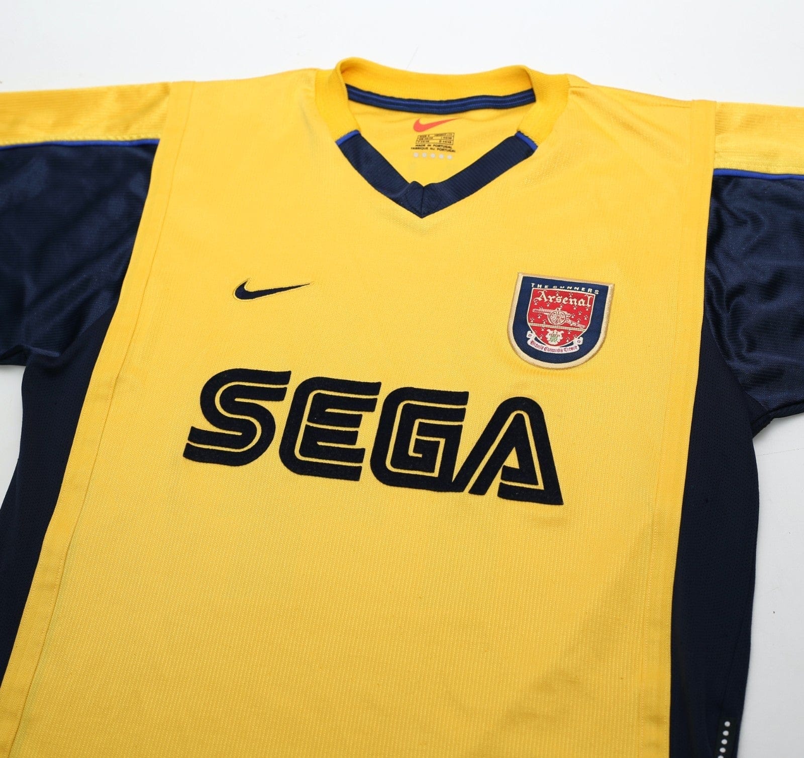 1999/00 HENRY #14 Arsenal Vintage Nike SEGA Away Football Shirt (S)