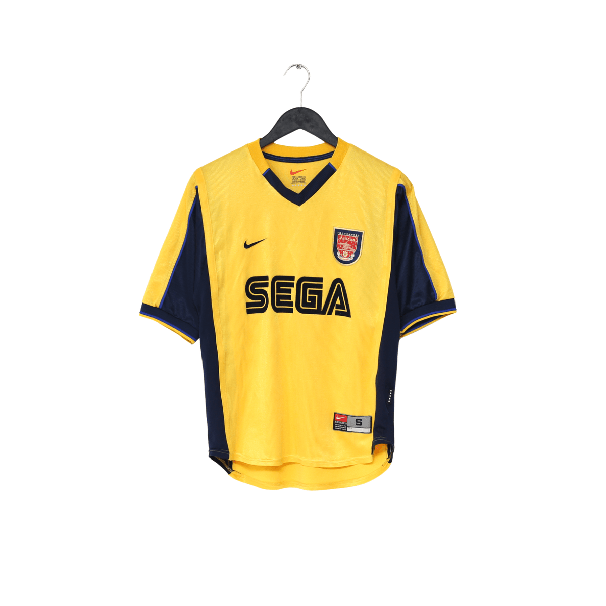 1999/00 HENRY #14 Arsenal Vintage Nike SEGA Away Football Shirt (S)