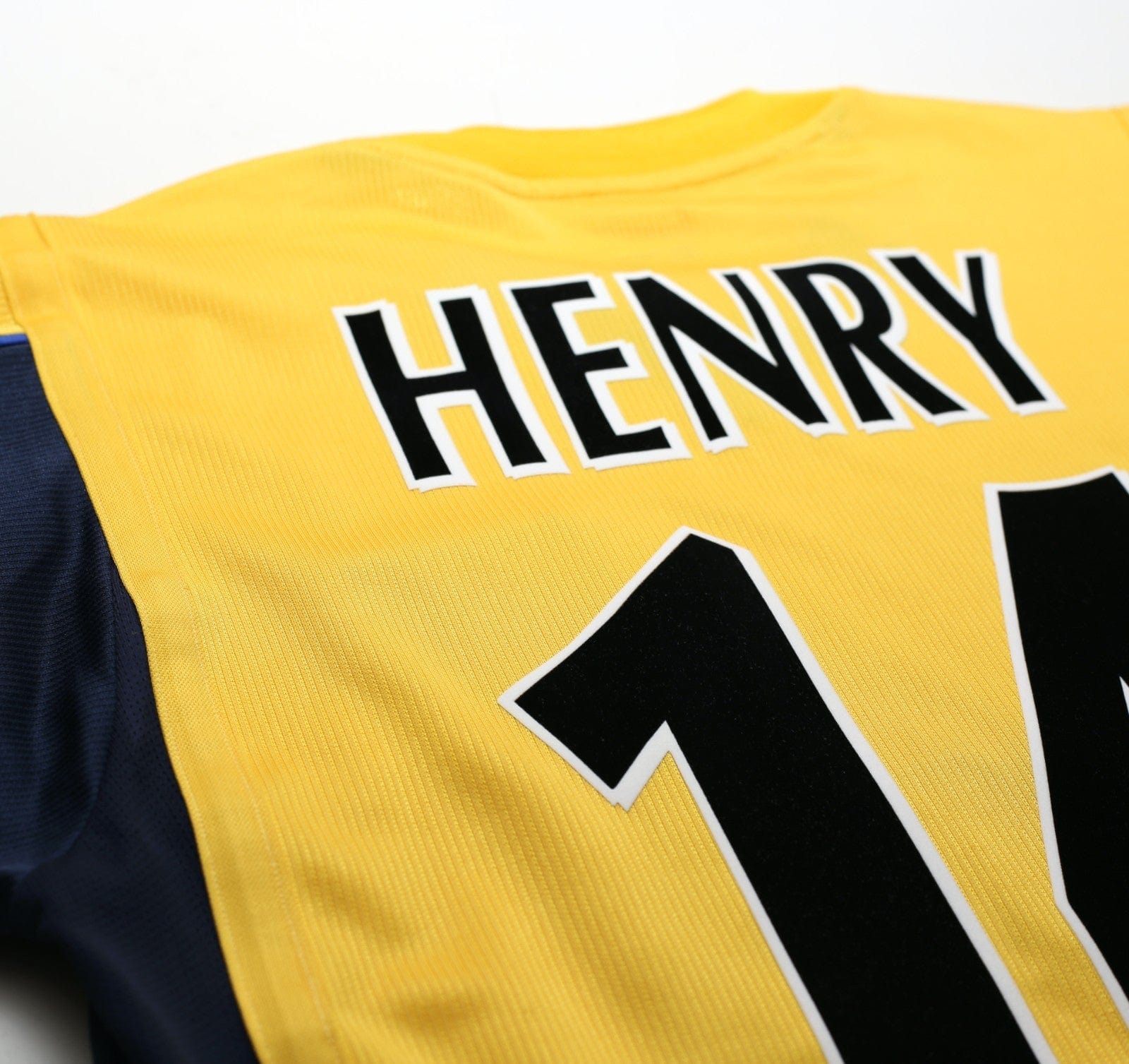 1999/00 Henry #14 Arsenal Vintage Nike Sega Away Football Shirt (S