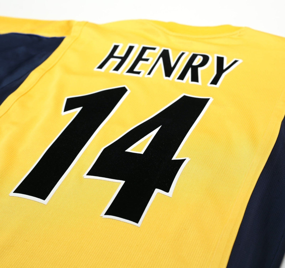 1999/00 HENRY #14 Arsenal Vintage Nike SEGA Away Football Shirt (S)