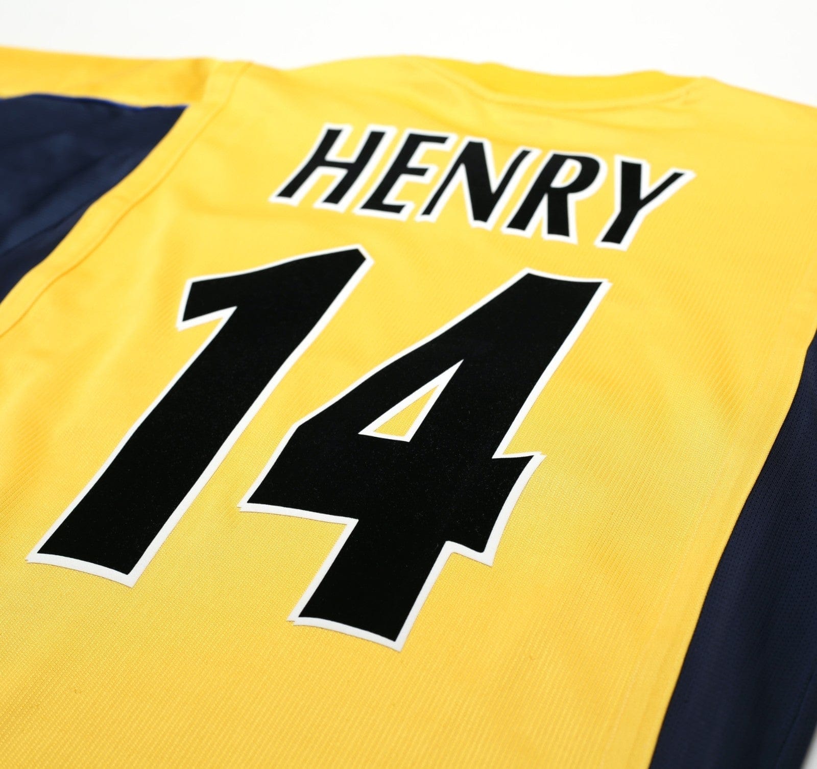 1999/00 HENRY #14 Arsenal Vintage Nike SEGA Away Football Shirt (S)