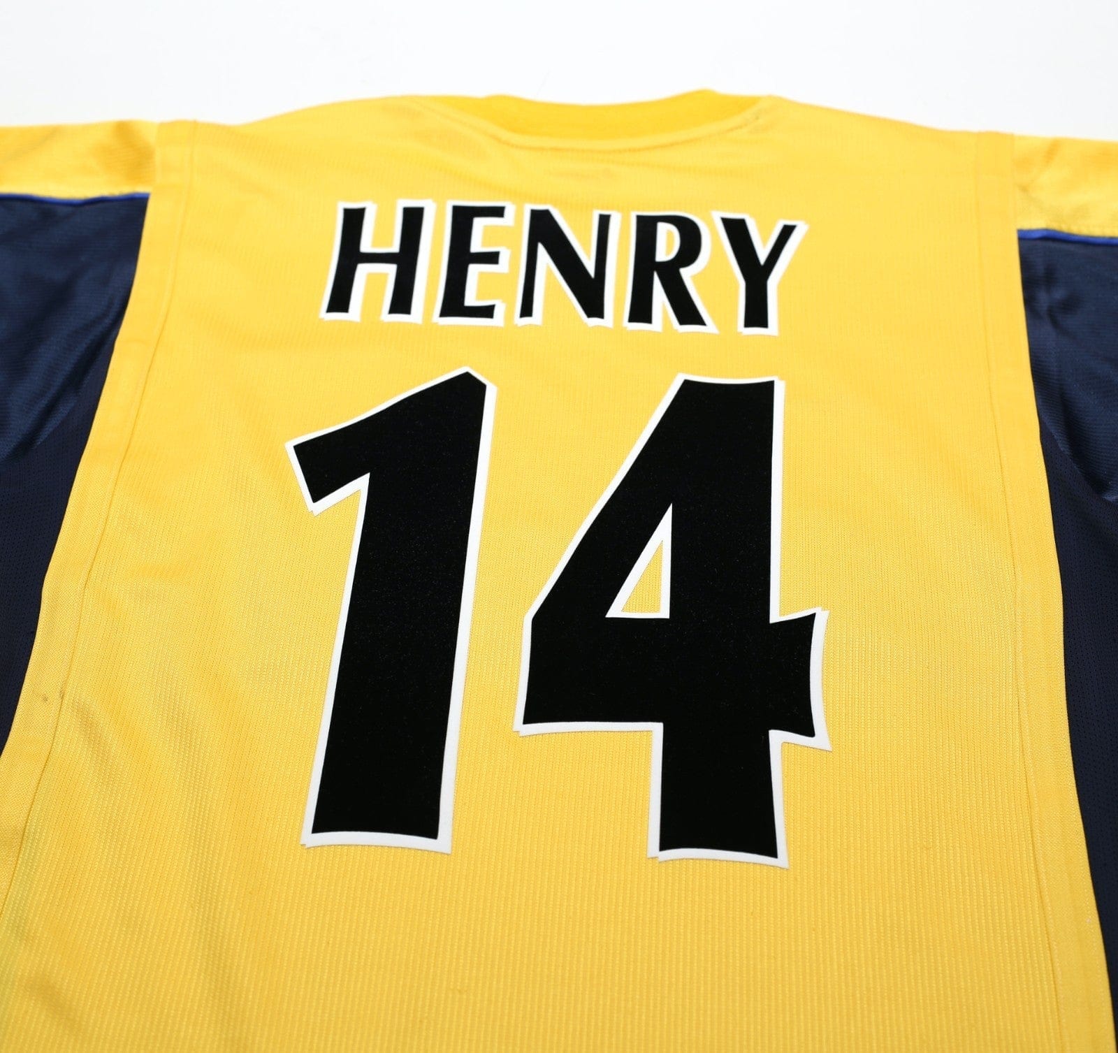 1999/00 HENRY #14 Arsenal Vintage Nike SEGA Away Football Shirt (S)