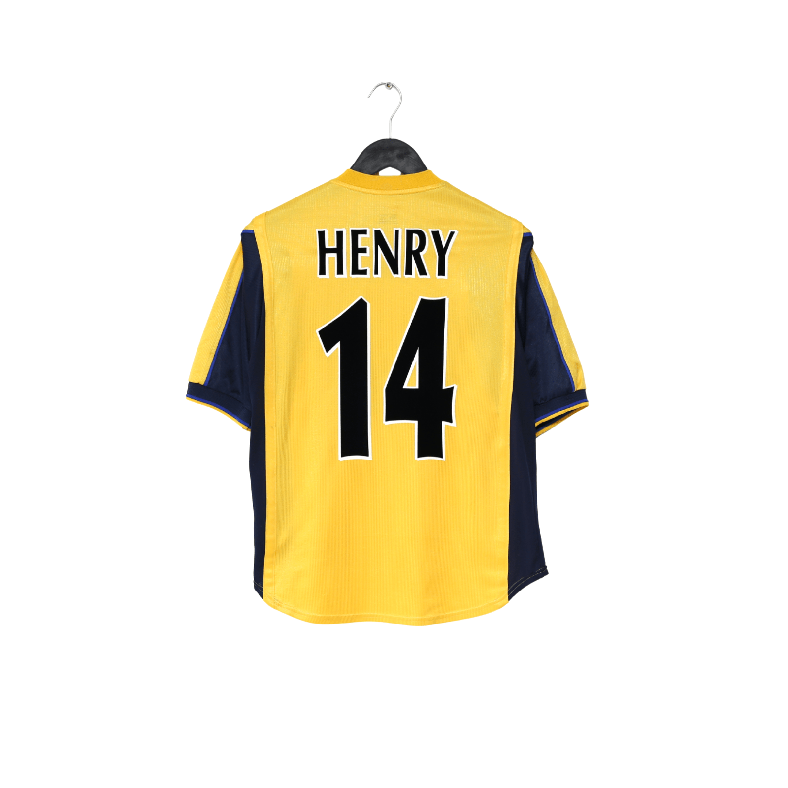 1999/00 HENRY #14 Arsenal Vintage Nike SEGA Away Football Shirt (S)