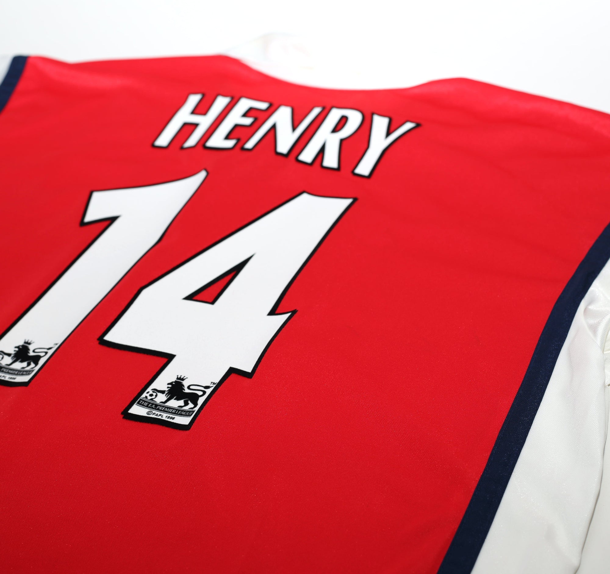 1999/00 HENRY #14 Arsenal Vintage Nike SEGA Home Football Shirt (XXL)