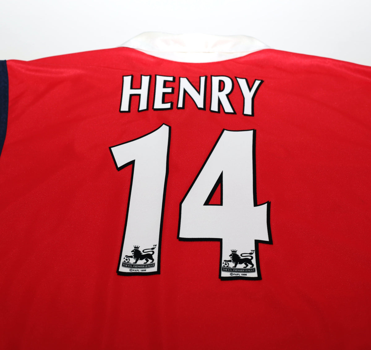 1999/00 HENRY #14 Arsenal Vintage Nike SEGA Home Football Shirt (XXL)