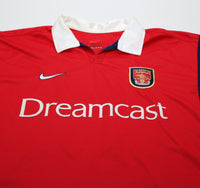 1999/00 HENRY #14 Arsenal Vintage Nike SEGA Home Football Shirt (XXL)