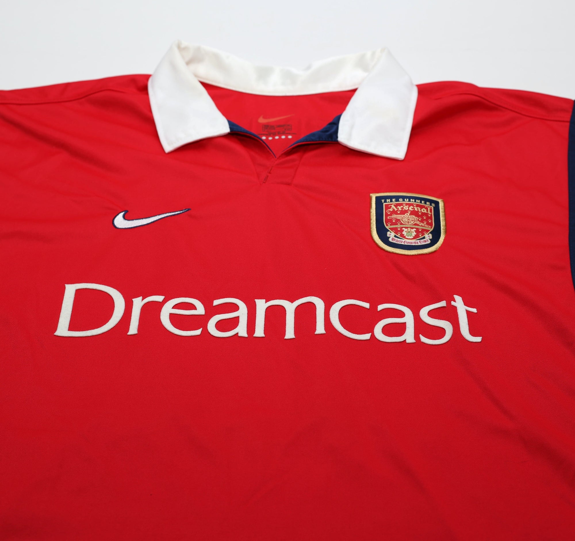 1999/00 HENRY #14 Arsenal Vintage Nike SEGA Home Football Shirt (XXL)