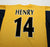 1999/00 HENRY #14 Arsenal Vintage Nike UEFA Cup Away Football Shirt Jersey (L)