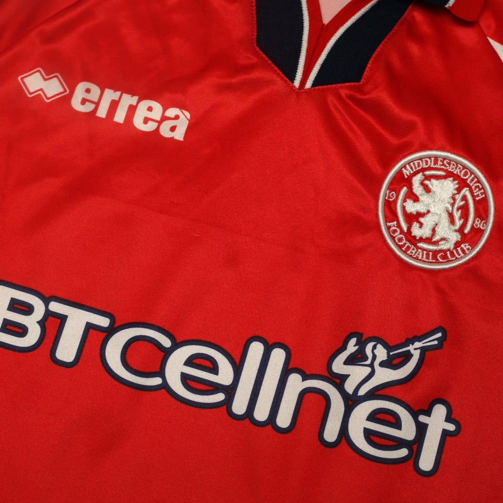 1999/00 Juninho #23 Middlesbrough Vintage Errea Home Football Shirt (M)