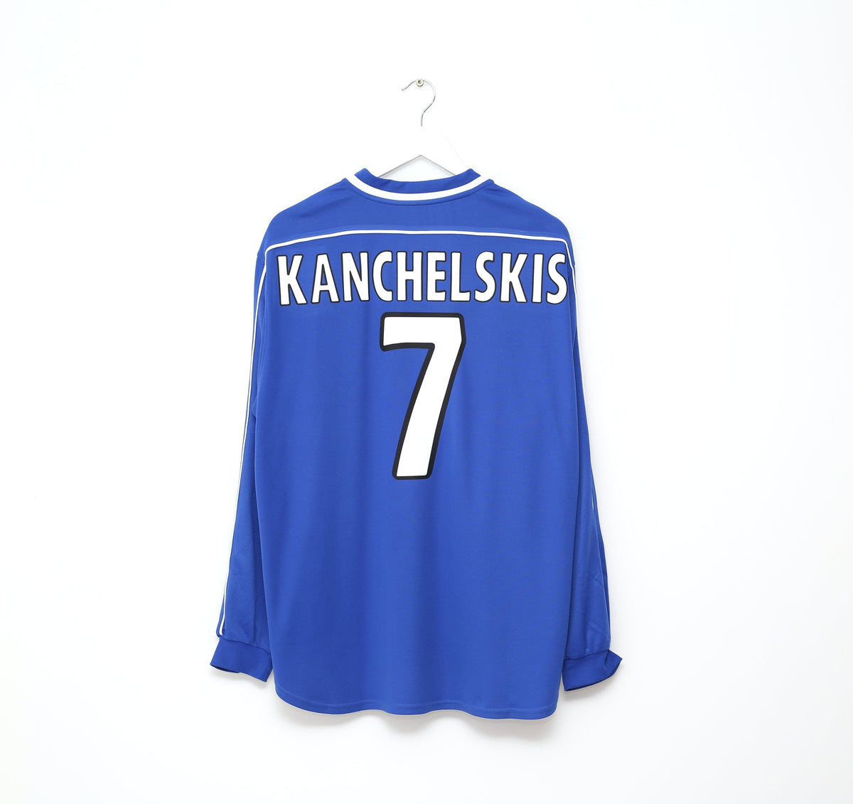 1999/00 KANCHELSKIS #7 Rangers Nike Scottish Cup Final Home Football Shirt (XL)