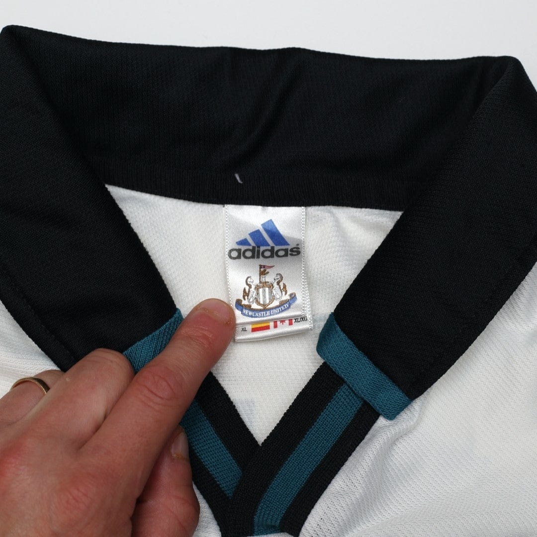 1999/00 Ketsbaia #14 Newcastle United Vintage adidas Away Football Shirt (XL)