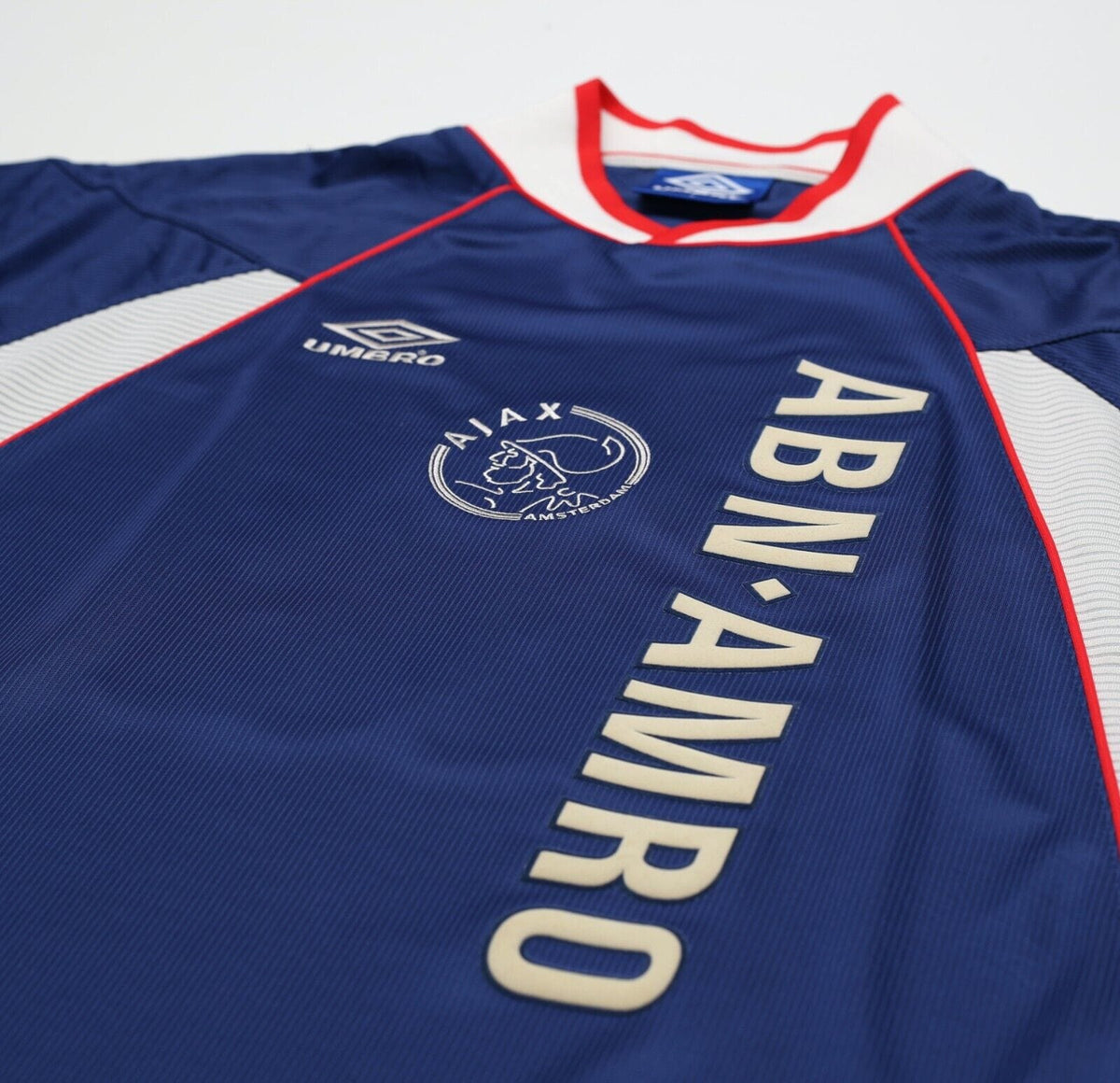 1999/00 LAUDRUP #10 Ajax Vintage Umbro Away Football Shirt Jersey (L)