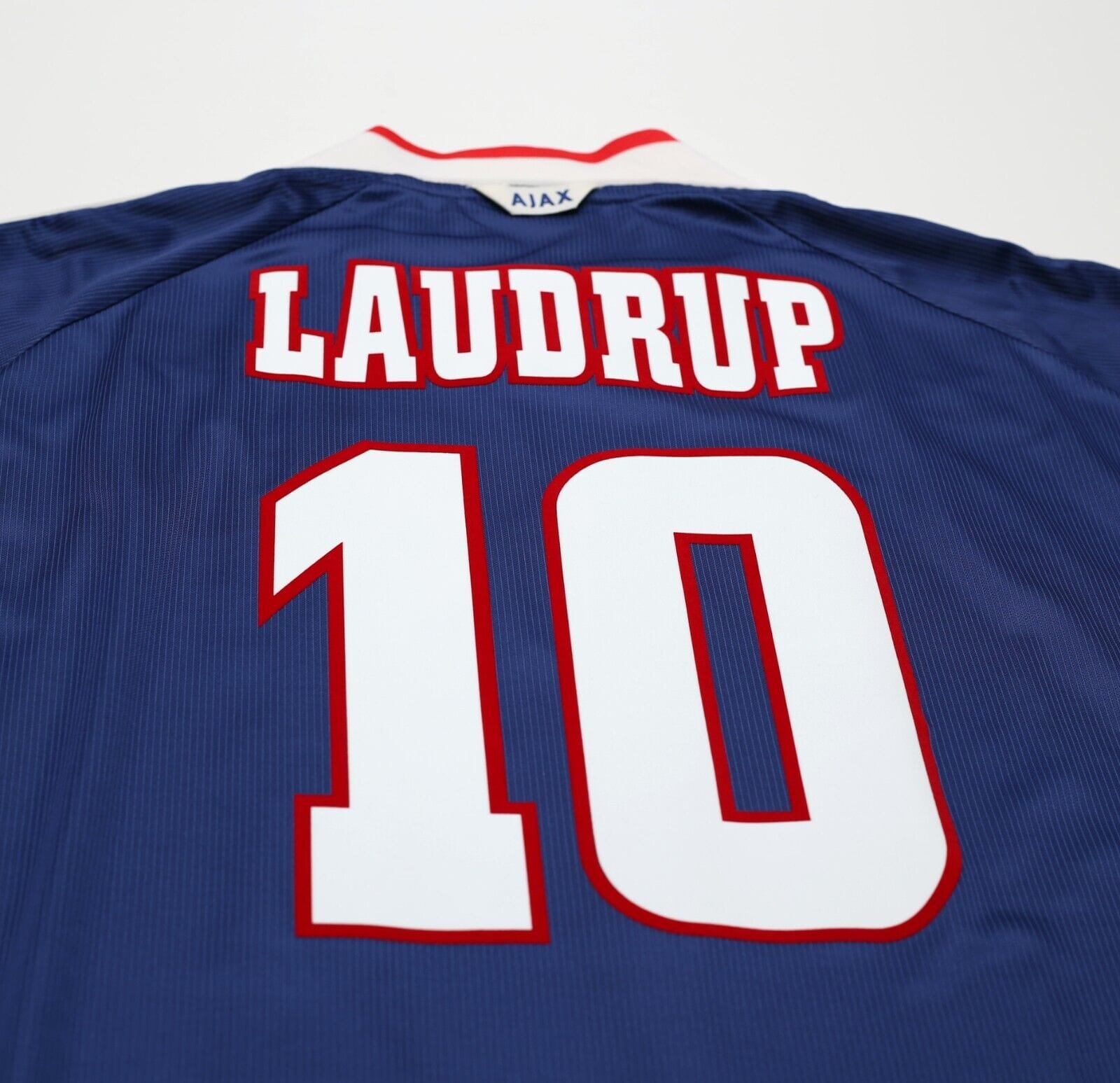 1999/00 LAUDRUP #10 Ajax Vintage Umbro Away Football Shirt Jersey (L)