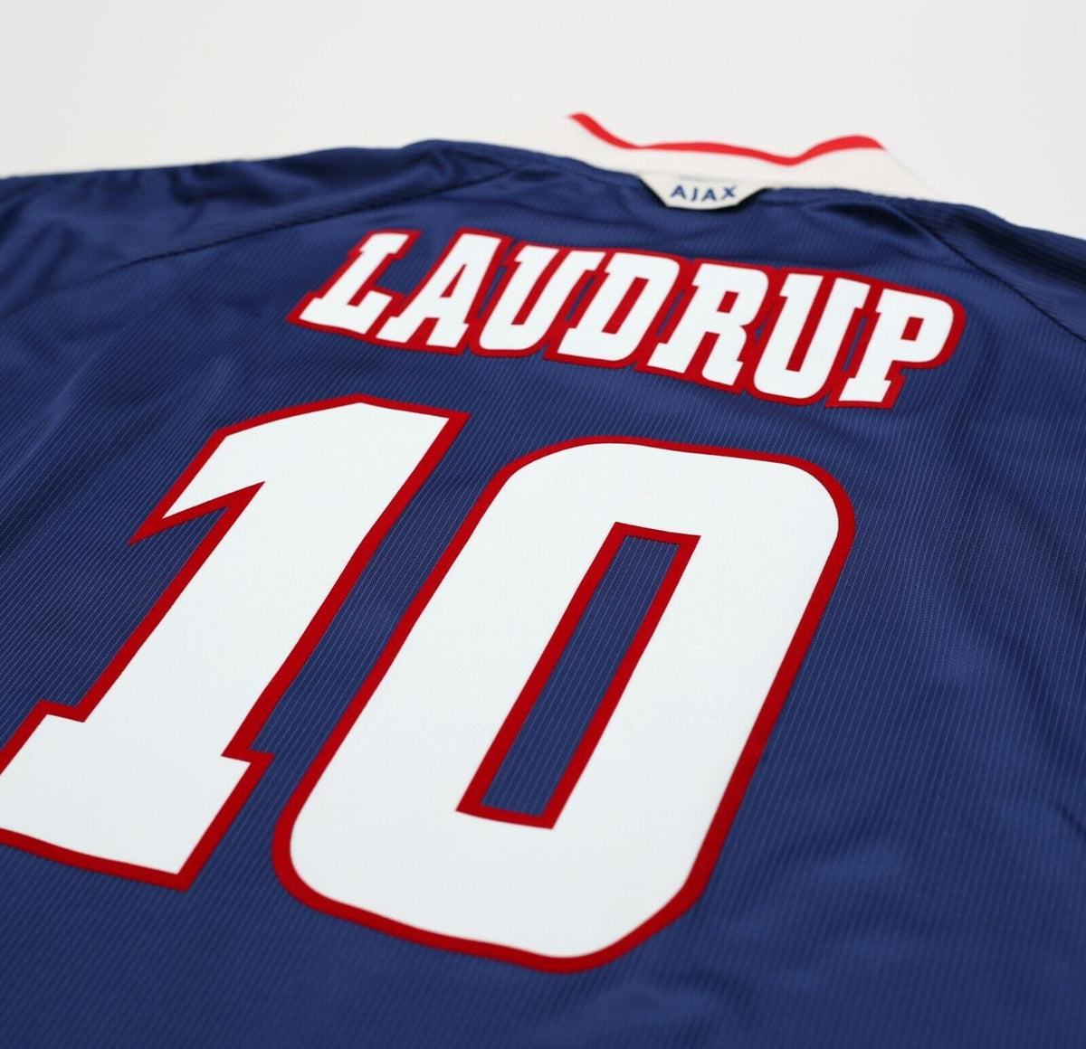 1999/00 LAUDRUP #10 Ajax Vintage Umbro Away Football Shirt Jersey (L)