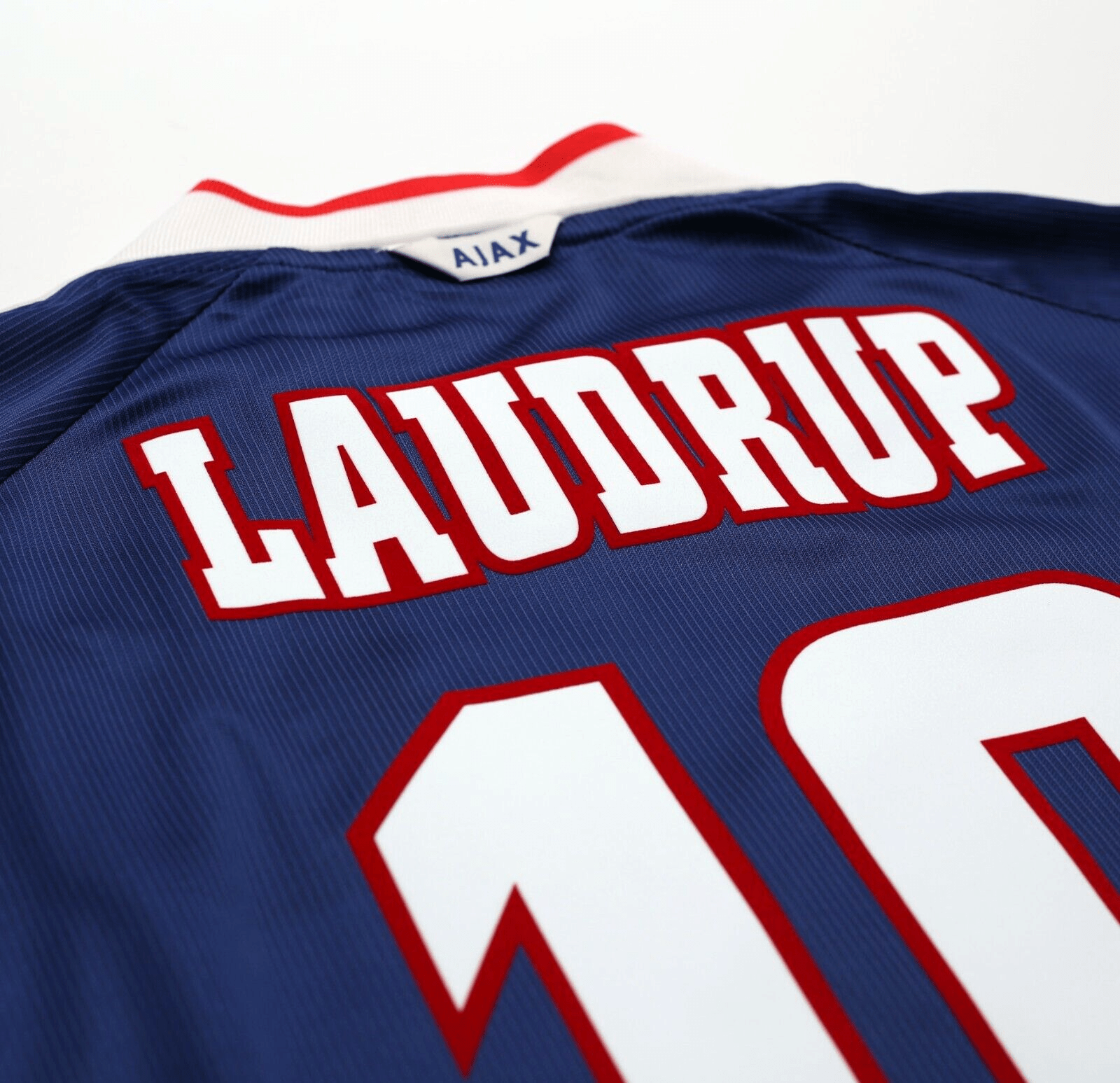 1999/00 LAUDRUP #10 Ajax Vintage Umbro Away Football Shirt Jersey (L)