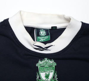 1999/00 LIVERPOOL Vintage Reebok Cotton Football Training Top T Shirt (S/M) Tee