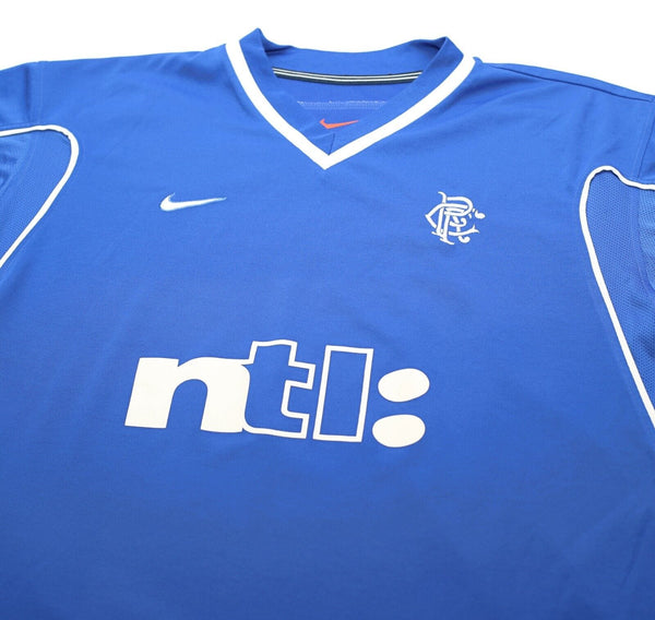 1999/00 MOLS #9 Rangers Vintage Nike European Home Football Shirt