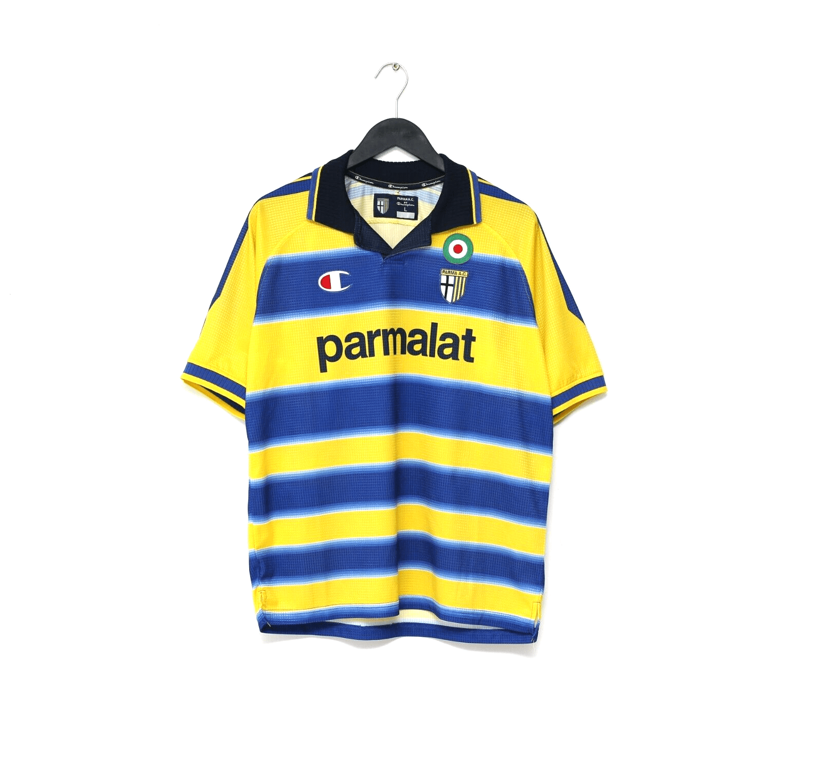 1999/00 PARMA AC Vintage Champion Home Football Shirt Jersey (L)