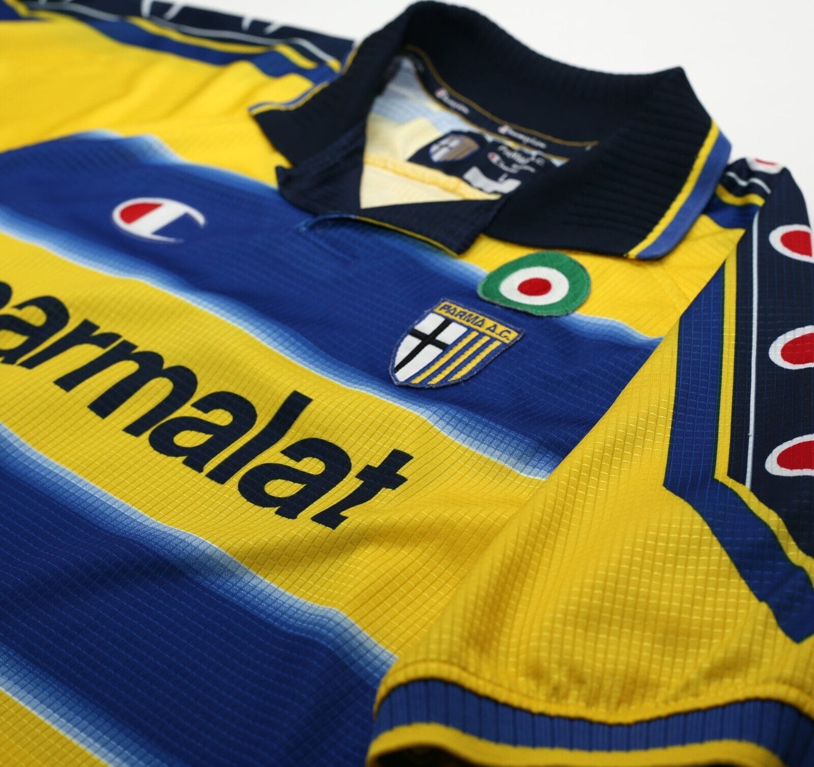 1999/00 PARMA AC Vintage Champion Home Football Shirt Jersey (L)