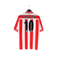 1999/00 Phillips #10 Sunderland Vintage Asics Home Football Shirt (L)