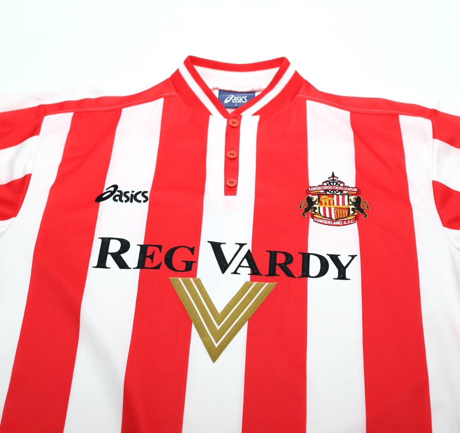 1999/00 PHILLIPS #10 Sunderland Vintage Asics Home Football Shirt (L)